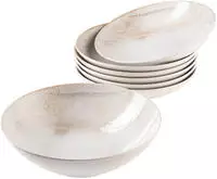 M&Auml;SER Servierschale "Ossia" 7 Stk. aus Steinzeug Salat-Set, Relief-Dekor