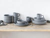 CreaTable Kombiservice »Nordic Grau Matt«, (Set, 16 tlg.), seidenweich mit