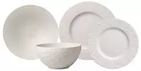 Villeroy & Boch Manufacture Rock Geschirr-Set 4-teilig wei&szlig;