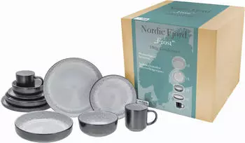 CreaTable Nordic Fjord Geschirr-Set 10-tlg Frost