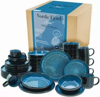 CreaTable Nordic Fjord Kombiservice 30-tlg Blue