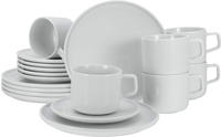 CreaTable Kaffeeservice "Chef Collection" Service, nordisches Design, 18 Teile,...