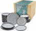 CreaTable NORDIC FJORD Tellerset 18-tlg grau