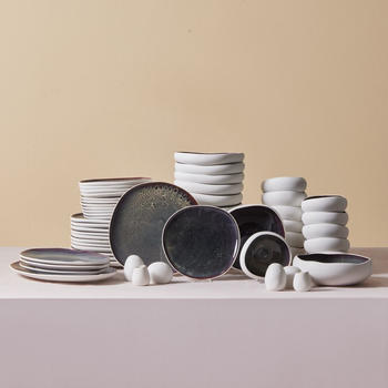 Karaca Streamline New Galactic Geschirrset 59-teilig Organische Form