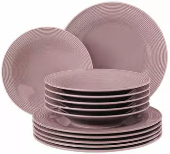 Seltmann Weiden Beat Tafelservice (12-tlg.) Color Glaze altrosa uni Seltmann Weiden Beat Tafelservice (12-tlg.) Color Glaze altrosa uni