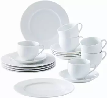 Kahla Aronda Kaffeeservice 18t-lg Weiß