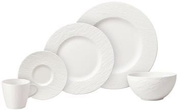 Villeroy & Boch Komiservice Manufacture Rock 20-tlg Wei&szlig;