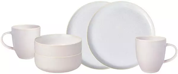 Villeroy & Boch like Crafted Cotton Frühstücksset 6-tlg weiß