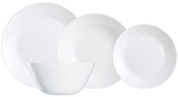 Luminarc Tafelservice Zelie 19-tlg Hartglas weiß