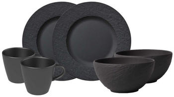 Villeroy & Boch Manufacture Rock Fr&uuml;hst&uuml;cks-Set 6-teilig schwarz