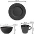 Villeroy & Boch Manufacture Rock Frühstücks-Set 6-teilig schwarz