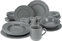 CreaTable, 25865, Arianne Grau, Kombiservice 20-tlg, Porzellan - Grau