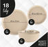 Moritz & Moritz NORDIC Geschirrset 18-tlg Taupe