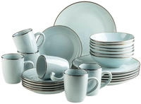 M&Auml;SER Kombiservice "Geschirr-Set, Service Metallic Rim" messingfarben...