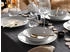 CreaTable Luna Black Line Geschirrset 18-tlg Weiß Schwarz (20374)