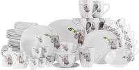 CreaTable Kombiservice "Square Orchidee, Kombi-Service 62-tlg" Fotorealistische