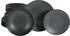 CreaTable Lava Black 18-teiliges Geschirrset Schwarz (20569)