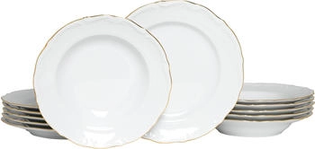 CreaTable Maria Theresia Gold Geschirrset 12-teilig 24319