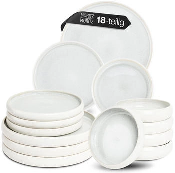 Moritz & Moritz SOLID UNI Geschirrset 18-teilig creme