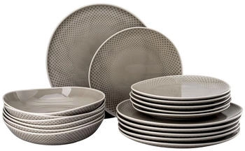Rosenthal Junto Pearl Grey Teller 18-er Set 6 Personen