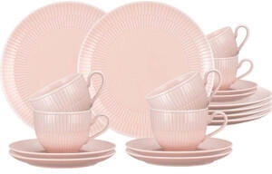 Seltmann Weiden Kombiservice Amina Kaffeeservice 18er Set (18-tlg.) Porzellan Rosé