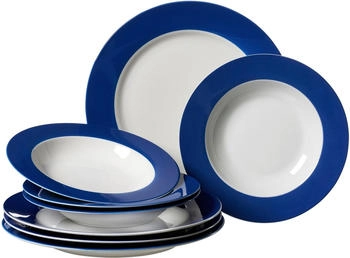 Ritzenhoff & Breker Tafelservice 8 tlg. Doppio indigo-blau