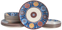 CreaTable Teller-Set "Sumaya, Teller Set 18-tlg" Mandala Motive