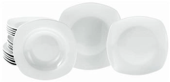 CreaTable Amelie Weiß Teller-Set Porzellan 6 Personen 18-teilig