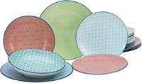 CreaTable Teller-Set "Mediterran" Teller Set, traditionelle, keramische Motive