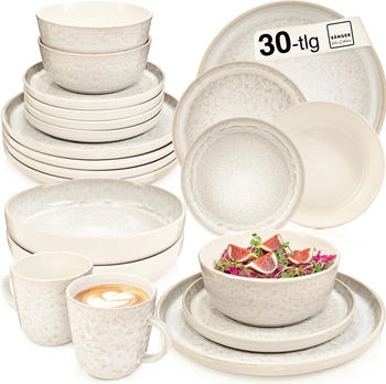 Sänger Kombiservice creme Stein 27 x 10 x 27 cm 30-teilig