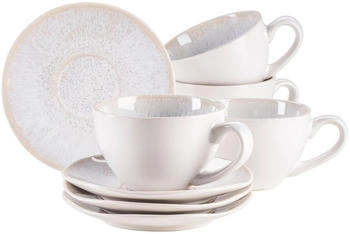 M&auml;ser Frozen Kaffeeservice wei&szlig; 13.5 x 6.5 x 10 cm 8-teilig