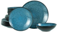 CreaTable Teller-Set "Capri, Teller Set 18-tlg" Reaktivglasur