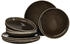 Ritzenhoff & Breker Tafelset Eda Umbra 8-tlg., Geschirr-Set, Steingut, Braun