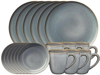 ASA SAISONS Frühstücksset denim 18tlg
