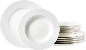 Ritzenhoff & Breker Tafelset Saphir 12-tlg., Geschirr-Set, Porzellan Wei&szlig; 436532