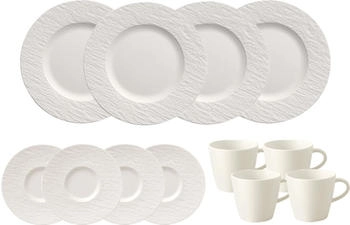 Villeroy & Boch Manufacture Rock Kaffeeservice weiß 12-teilig