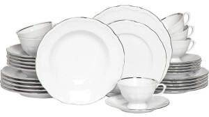 CreaTable 24324, Maria Theresia Platin, Kombiservice 30-tlg, Porzellan
