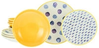 CreaTable Teller-Set "Maisie Bunt, Teller Set 12-tlg" Dots, Polka Dots, Konfetti,