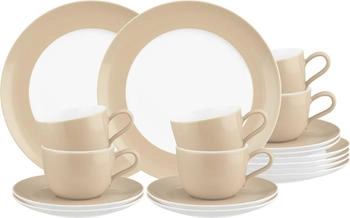 Seltmann Weiden Liberty Pure Colors Kaffeeservice 18-teilig Dusty Beige