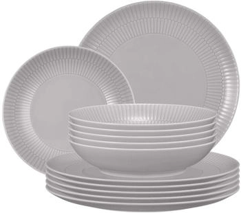 Seltmann Weiden Amina silbergrau Tafelservice 12 tlg.