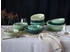 CreaTable 24224, Nature Collection Green LIfe, Bowl Set 12-tlg, Steinzeug