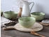 CreaTable 24224, Nature Collection Green LIfe, Bowl Set 12-tlg, Steinzeug