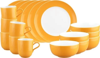 Seltmann Weiden Liberty Pure Colors Frühstücks-Set 18-teilig Mango Orange
