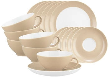 Seltmann Weiden Liberty Pure Colors Teeservice 18-teilig Dusty Beige