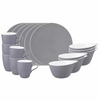 Seltmann Weiden Life Fashion Frühstücks-Set 18-teilig Elegant Grey