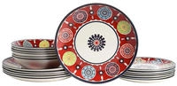 CreaTable Teller-Set "Sumaya, Teller Set 18-tlg" Mandala Motive