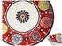 CreaTable 24009, Sumaya Red, Tellerset 18-tlg, Steingut