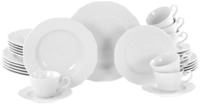 CreaTable Kombiservice "Arianne Weiss, Service 30-tlg." Klassisch, Zeitlos