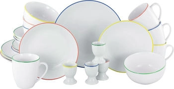 CreaTable 24056, Luna Color Line, Kombiservice 24-tlg, Porzellan