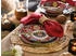 CreaTable 24008, Sumaya Red, Kombiservice 16-tlg, Steingut